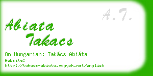 abiata takacs business card